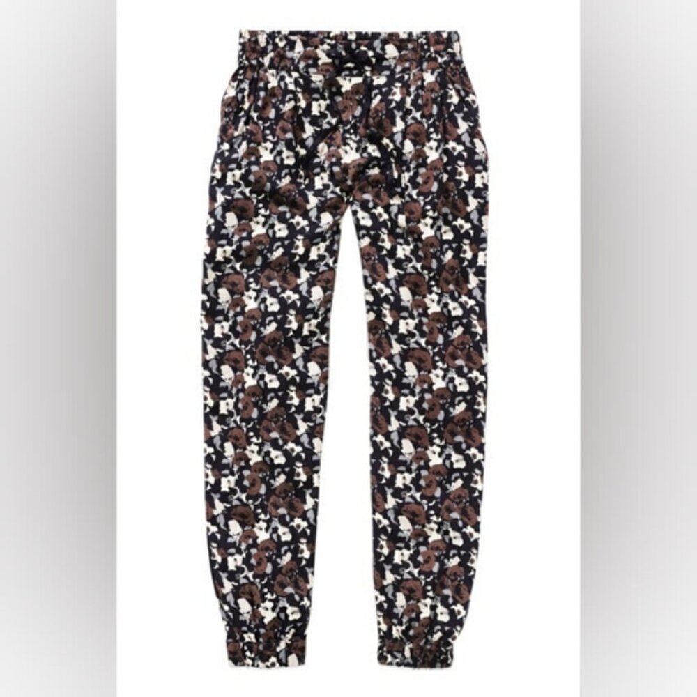 Aritzia Talula Beach Lounge Coastal Abstract Floral Stretch Pants S